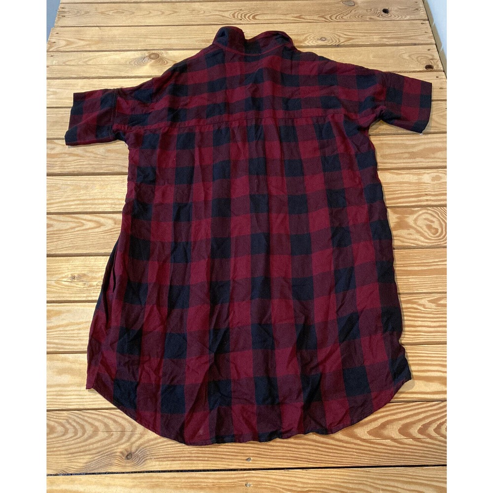 Madewell Button Up Check Tunic Top Size Medium Wo… - image 2
